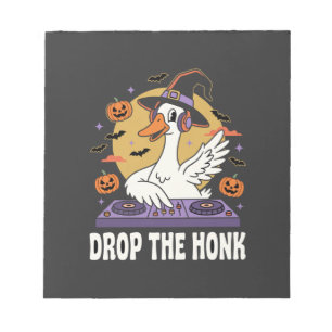 Drop The Honk Halloween DJ Goose Notepad