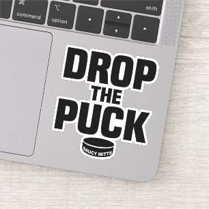 Drop The Puck Drop the Hockey Puck Laptop