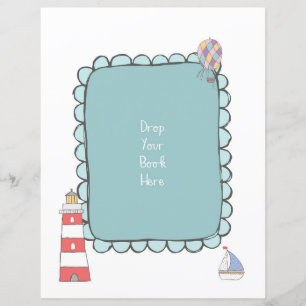 Drop your book Sign  Adventure Baby Shower
