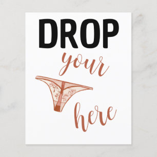 Drop Your Panties Here Flyer