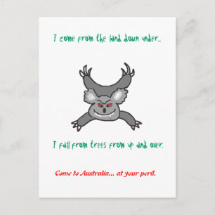 Dropbear Australis Postcard