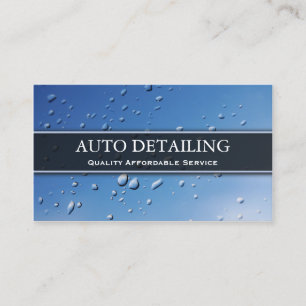 Droplets de pluie - Carte de visite