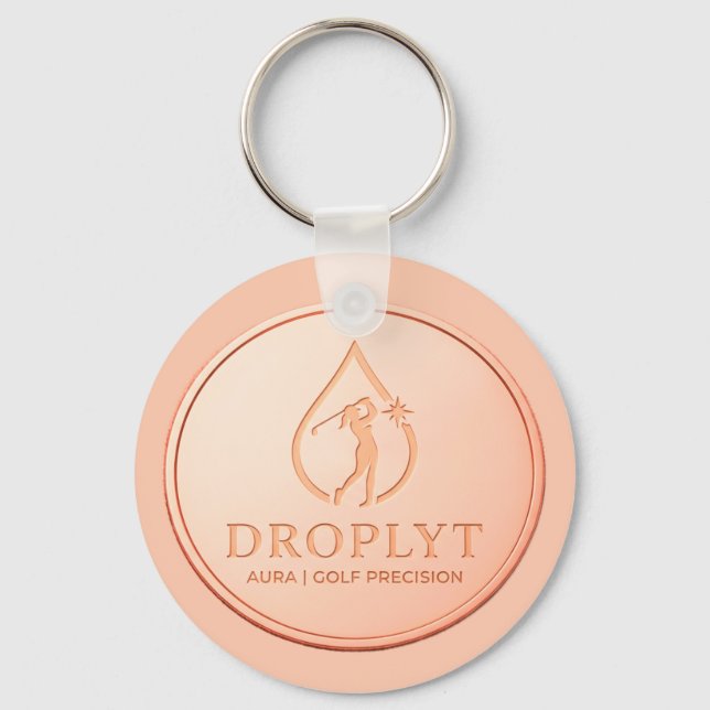 Droplyt Golf Aura Logo Keychain (Front)