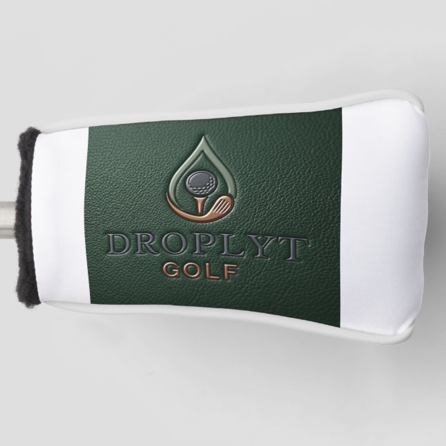 Droplyt Golf Rustic Green Putter Cover (Front)