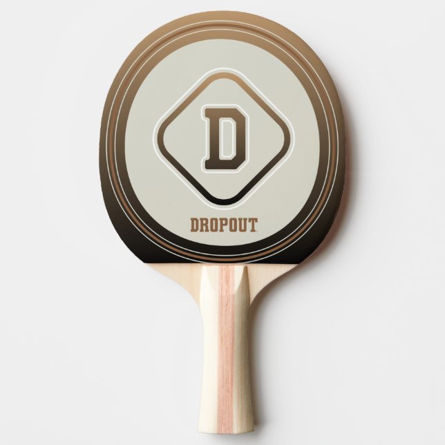 Dropout Varsity Ping Pong Paddle (Front)