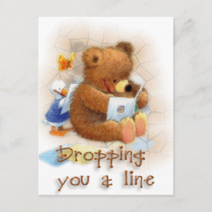Dropping a Line Postcard
