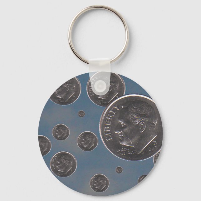 " dropping Dimes " Keychain (Front)