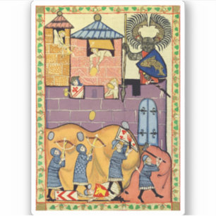 Dropping Rocks, 14th Century Codex Manesse