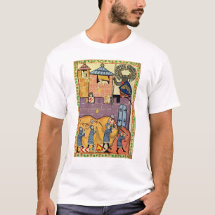 Dropping Rocks, 14th Century Codex Manesse T-Shirt