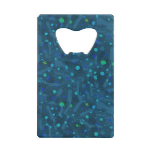 Drops and spots. credit card bottle opener
