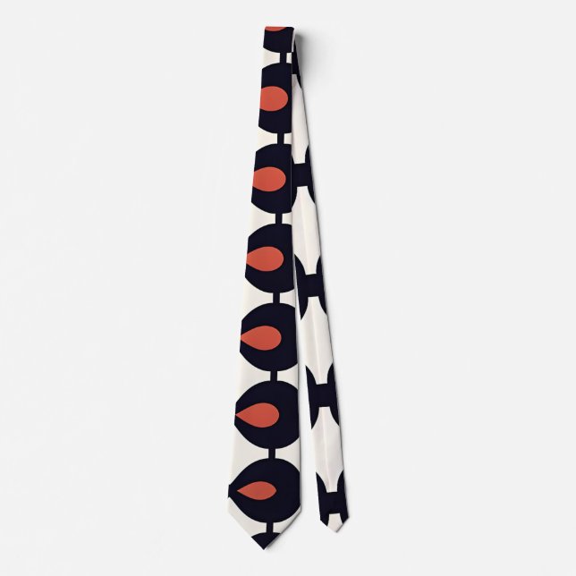 Drops horizontal Abstract Geometric Pattern Tie (Front)