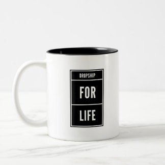 Dropship for Life Two-Tone Coffee Mug