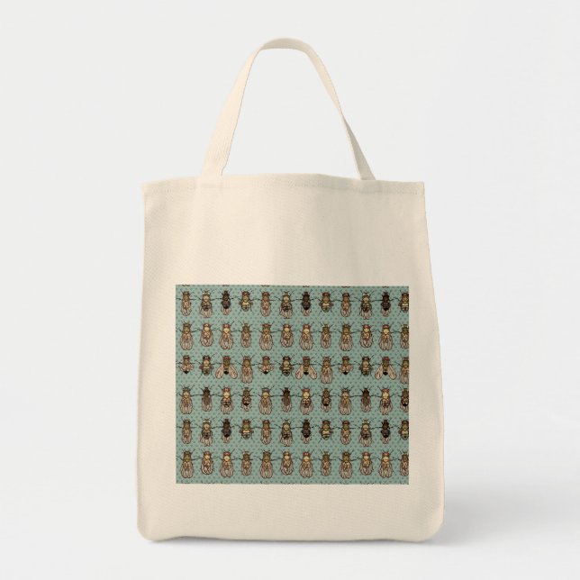Drosophila Fruit Fly Genetics Tote Bag (Front)