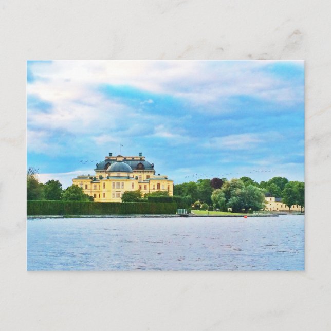 Drottningholm Palace in Sweden Postcard (Front)