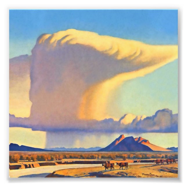 “Drought and Downpour” by Maynard Dixon Photo Print (Front)