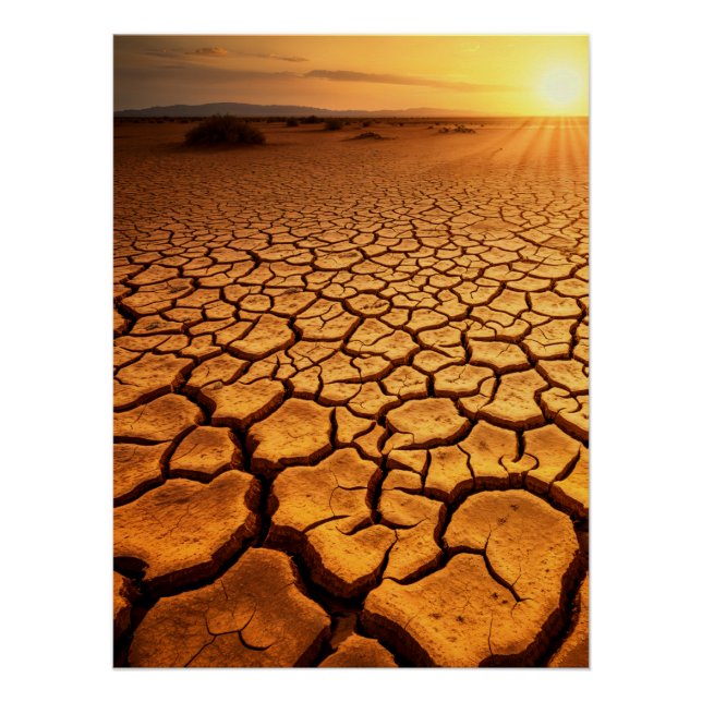Drought Sunset Poster (Front)