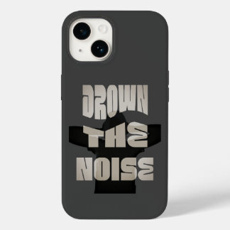 Drown The Noise - Grey iPhone case