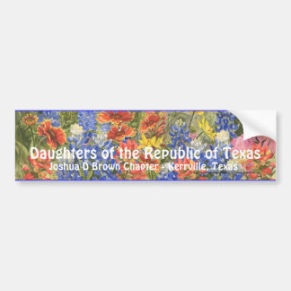 DRT TexasWildflower Bumpersticker Bumper Sticker