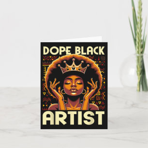 Drug Black Artist African American Art Teacher Afr Card