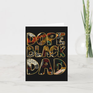 Drug Black Dad Black Fathers Day Problem Juneteent Card