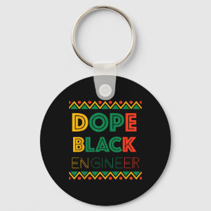 Drug Black Engineer Black History Month 1 Keychain