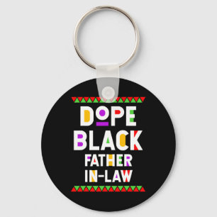 Drug Black Father-in-law African American History Keychain