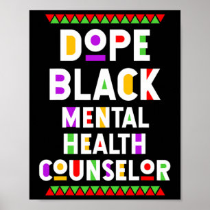 Drug Black Mental Health Counsellor African Americ Poster