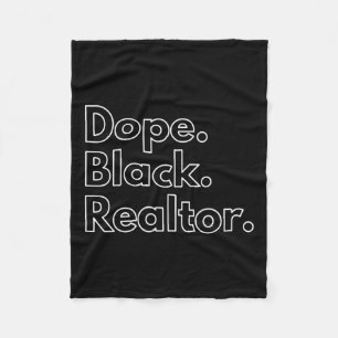 Drug Black Realtor African American Black History  Fleece Blanket