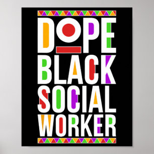 Drug Black Social Worker African American Social W Poster