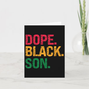 Drug Black Son Black History Juneteenth Card