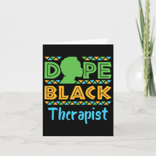 Drug Black Therapist Mental Health Counseling Psyc Card