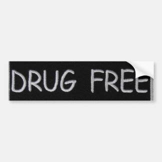 DRUG FREE BUMPER STICKER