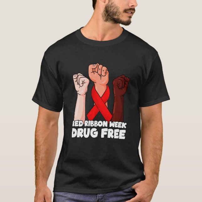 Drug Free October Red Ribbon Week 2022  1 T-Shirt (Front)