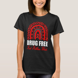 Drug Free Red Ribbon Week Awareness T-Shirt