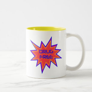 Drug Free Two-Tone Coffee Mug