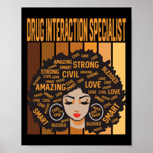 Drug Interaction Specialist Black History Month Pr Poster