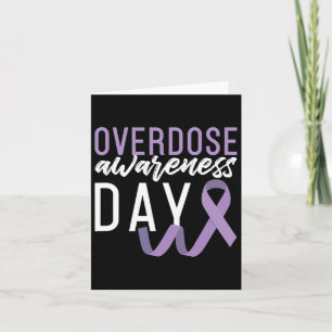 Drug Overdose Awareness Day Recovery Sober Sobriet Card