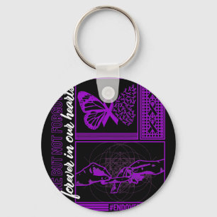 Drug Overdose Awareness Gone But Not Forgotten Rib Keychain