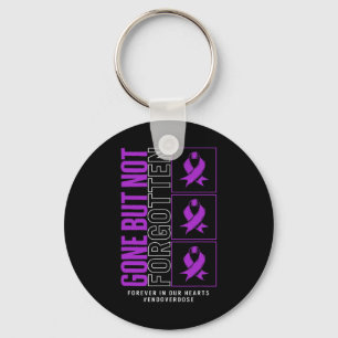 Drug Overdose Awareness Gone But Not Forgotten Rib Keychain