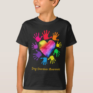 Drug Overdose Awareness Hands Drug Overdose Gift  T-Shirt