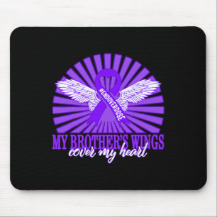 Drug Overdose Awareness My Brother's Wings Purple Mouse Pad