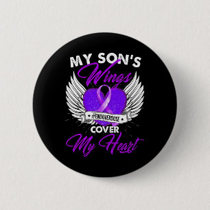 Drug Overdose Awareness Purple Ribbon gifts 2 Inch Round Button
