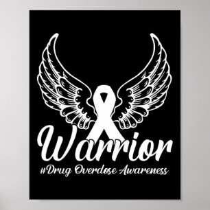Drug Overdose Awareness Purple Wing Poster