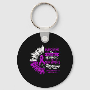 Drug Overdose Awareness Supporting The Fighters Su Keychain