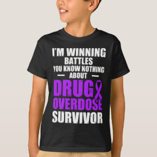 Drug Overdose Awareness Warrior Survivor 13 T-Shirt