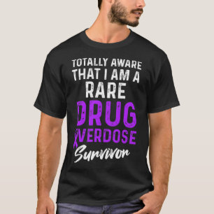 Drug Overdose Awareness Warrior Survivor 28 T-Shirt