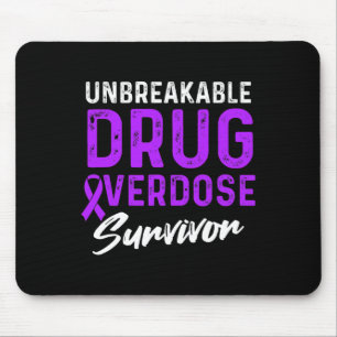 Drug Overdose Awareness Warrior Survivor 32 Mouse Pad
