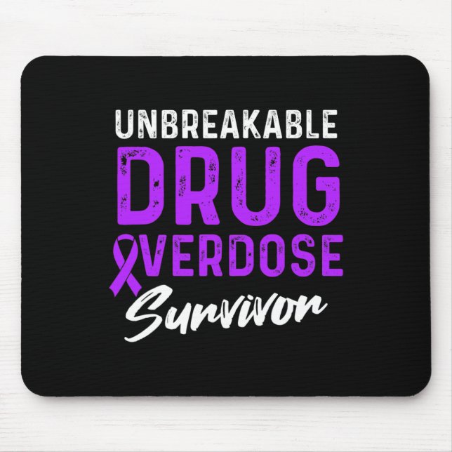 Drug Overdose Awareness Warrior Survivor 32 Mouse Pad (Front)