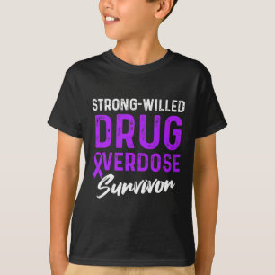 Drug Overdose Awareness Warrior Survivor 39 T-Shirt