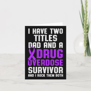 Drug Overdose Awareness Warrior Survivor 41 Card